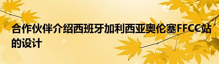 合作伙伴介绍西班牙加利西亚奥伦塞FFCC站的设计